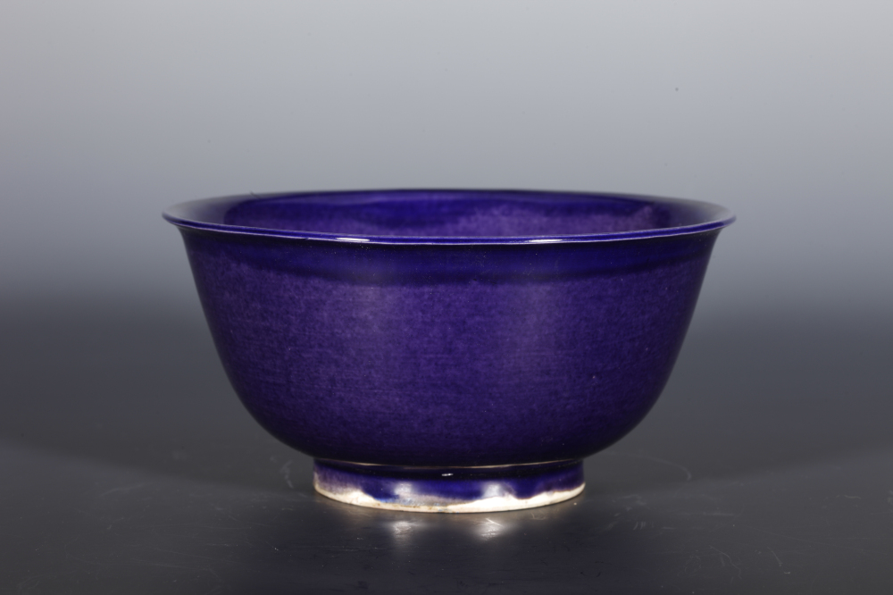 茄皮紫釉碗