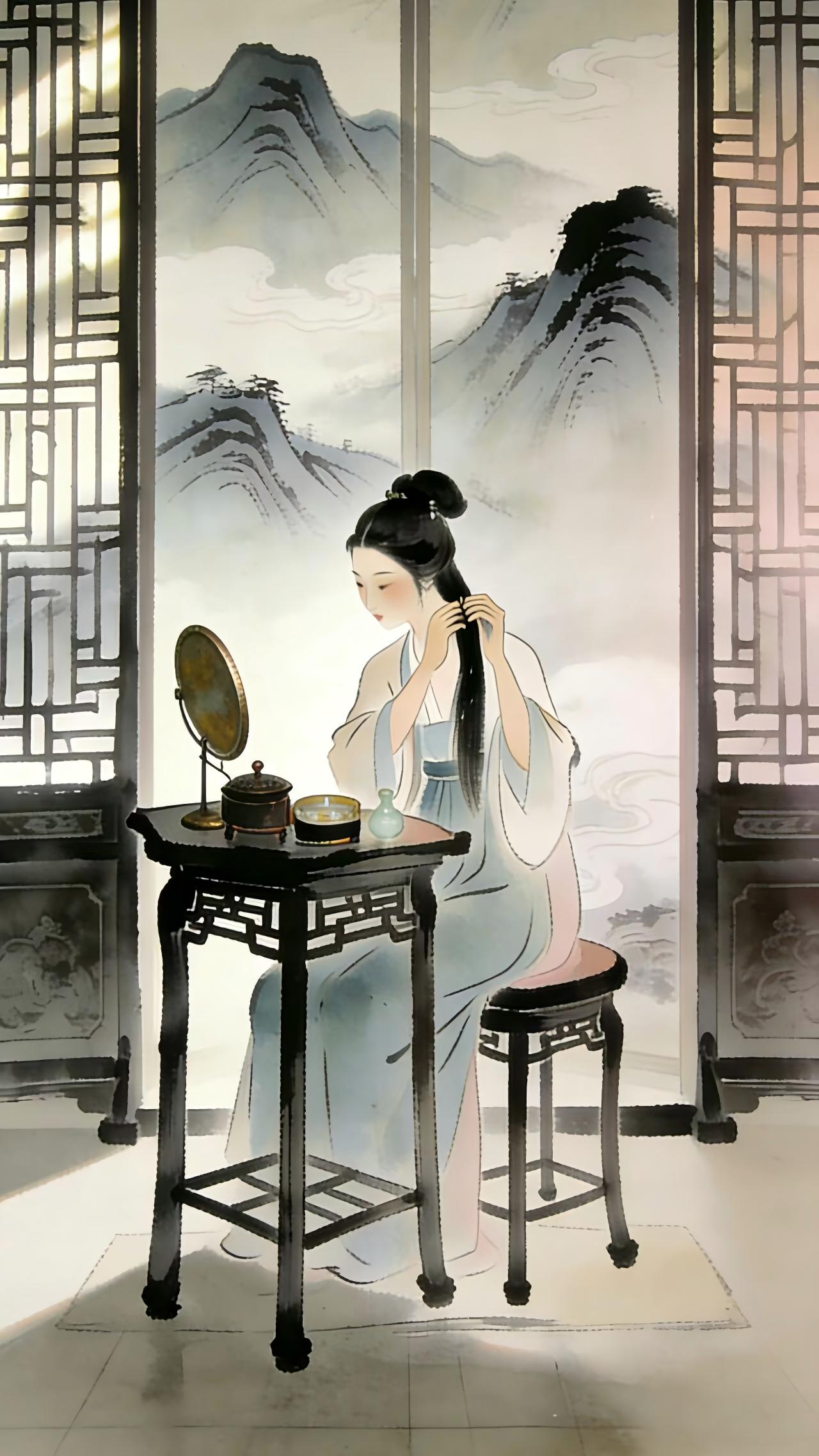 《菩萨蛮 小山重叠金明灭》诗句解读