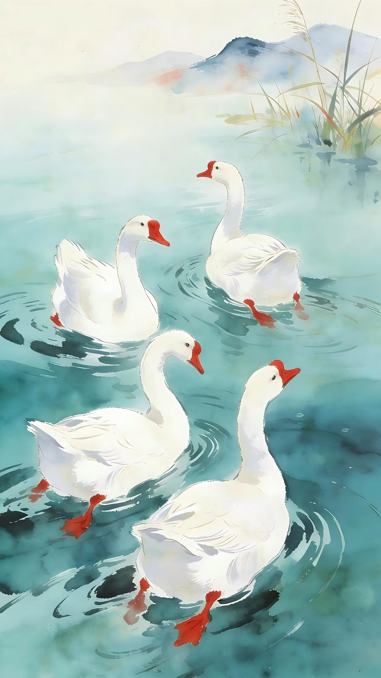 《咏鹅》诗句解读